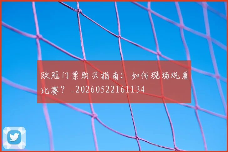 欧冠门票购买指南：如何现场观看比赛？_20260522161134